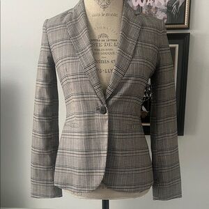 Zara Plaid Blazer Jacket